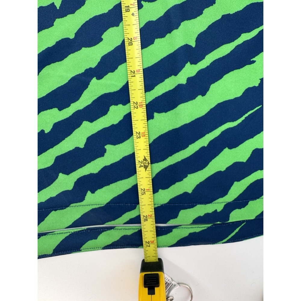 Nike Brazil Soccer Jersey CBF Neon Green Blue Zebra Strip Shirt Sz M NWT - Picture 7 of 8